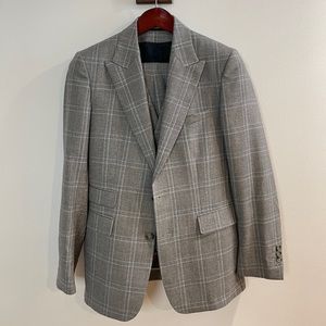 Reiss Plaid Three-Piece Suit (wool)